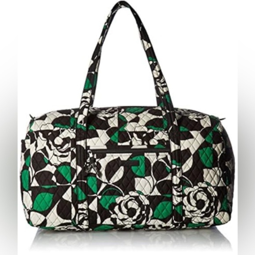 NWT Vera Bradley Women's Cotton Large Travel Duffel Bag, Imperial Rose, One Size